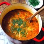Sopa de Fideo: Mexican Noodle Soup with Tomato and Cilantro Recipe