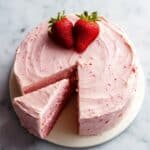 Homemade Strawberry Cake with Strawberry Frosting Recipe