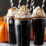 Black Cocoa Milkshake with Black Sanding Sugar Rim Recipe