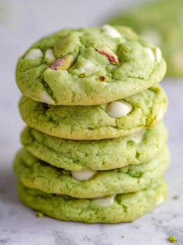 Pistachio Pudding Cookies with White Chocolate Chips Recipe
