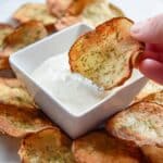 Dill Pickle Marinated Air Fryer Potato Chips Recipe