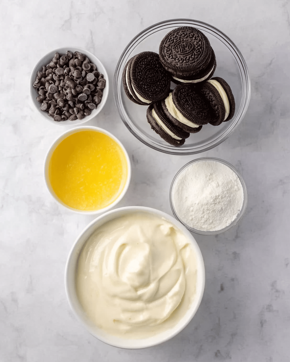 Chocolate Mousse Cake with Oreo Cookie Crust and Garnishes Recipe