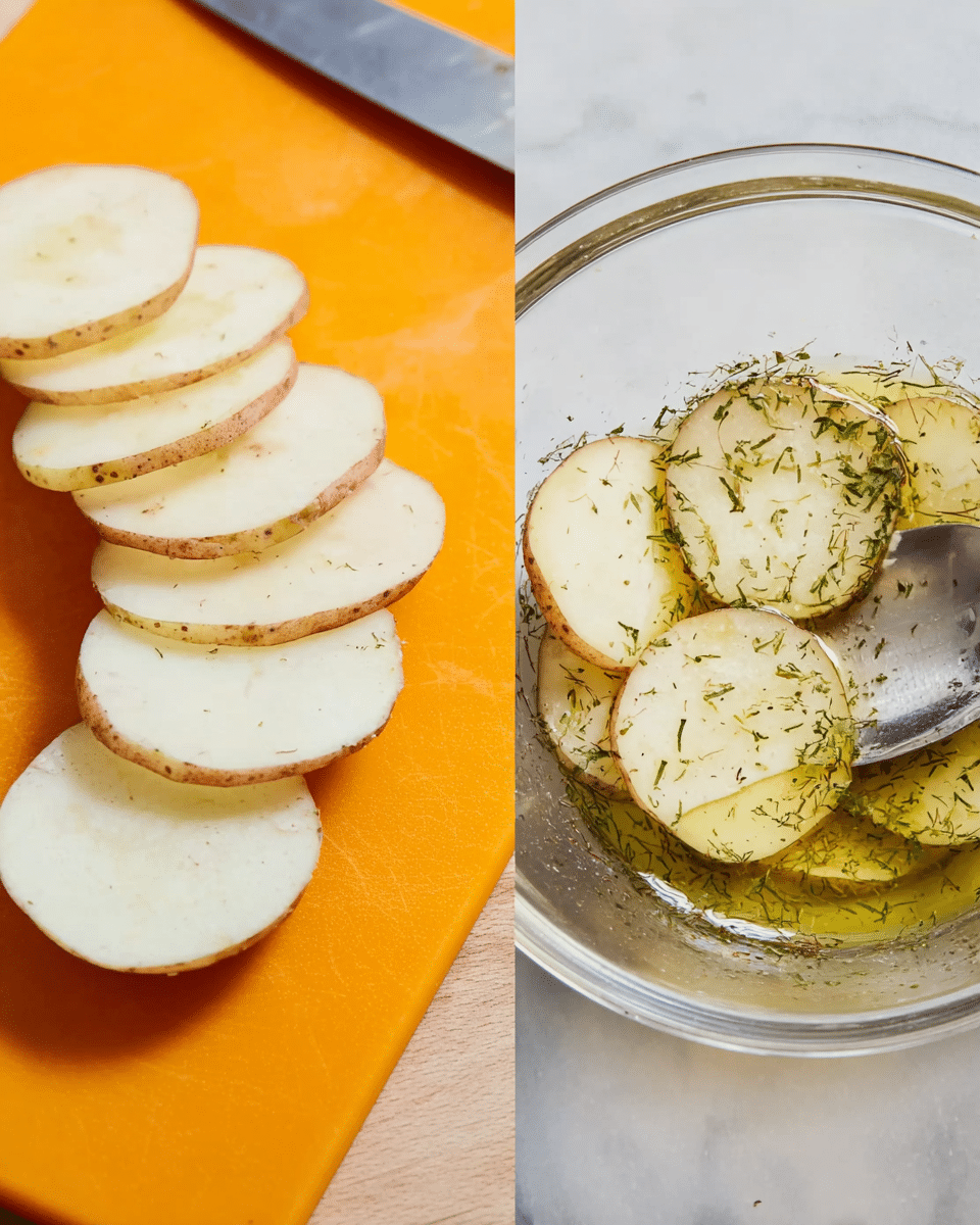 Dill Pickle Marinated Air Fryer Potato Chips Recipe