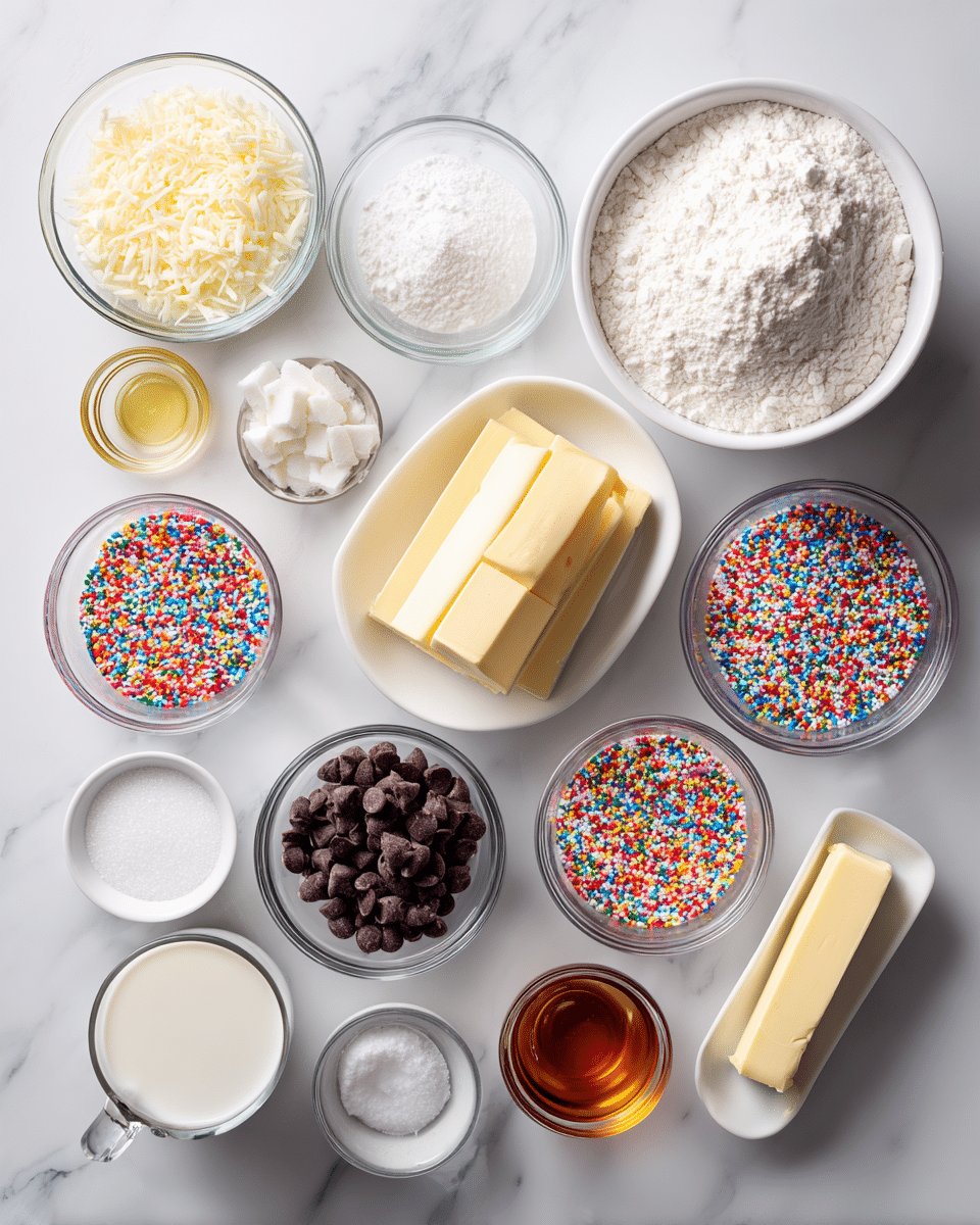 Sprinkle Birthday Cake with Chocolate Ganache and Rainbow Jimmies Recipe