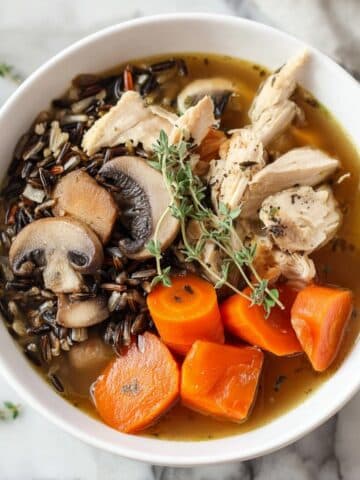 Autumn Wild Rice Soup with Turkey Recipe