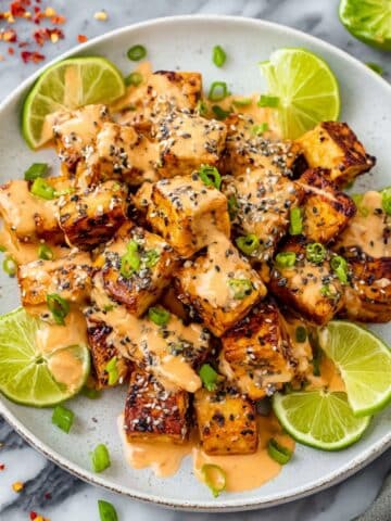 Bang Bang Salmon Bites with Spicy Thai Sauce Recipe