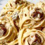 Garlic Butter Steak with Parmesan Alfredo Recipe