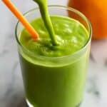 Creamy Green Smoothie with Banana, Orange, and Pineapple Recipe
