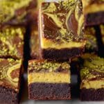 Pistachio Brownies with Kataifi and Chocolate Ganache Recipe