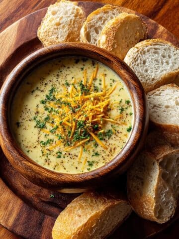 Cheddar Garlic Herb Potato Soup Recipe