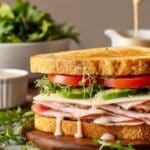 Turkey Avocado Sandwich with Honey Mustard Sauce Recipe