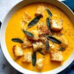 Roasted Butternut Squash and Garlic Soup Recipe