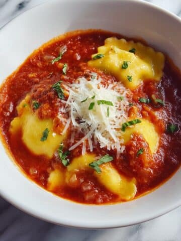 Easy Lasagna Soup with Ravioli and Ground Meat Recipe