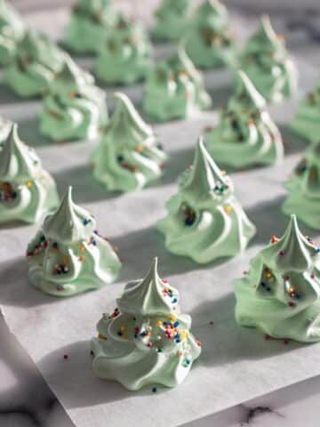 Meringue Christmas Trees Recipe