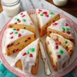 Holiday Candied Fruit Bread with Glaze Recipe