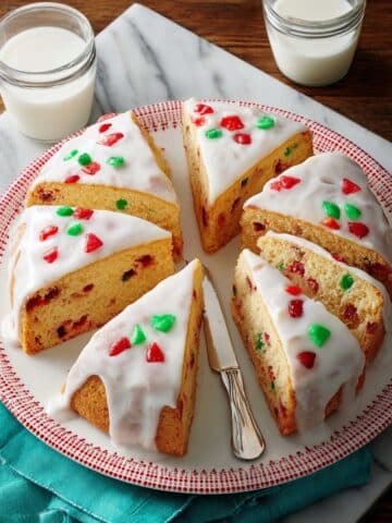 Holiday Candied Fruit Bread with Glaze Recipe