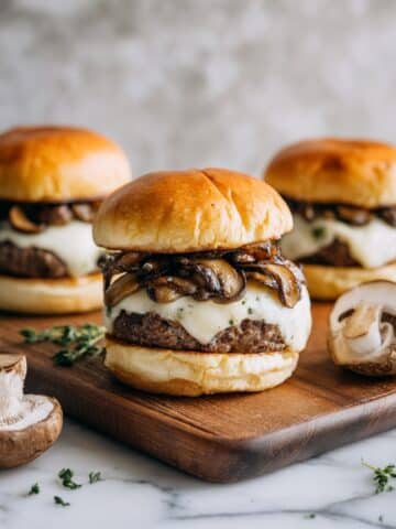 Mushroom and Swiss Burger Recipe