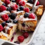 Sweet Lemon Berry Croissant Breakfast Casserole Recipe