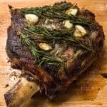 Slow Roasted Lamb Shoulder with Garlic, Rosemary, and Anchovies Recipe