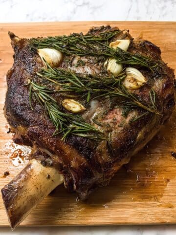 Slow Roasted Lamb Shoulder with Garlic, Rosemary, and Anchovies Recipe