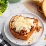 Spaghetti Stuffed Garlic Bread Recipe