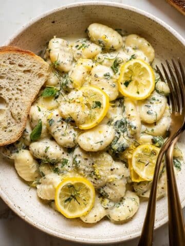Creamy Lemon Herb Gnocchi Recipe