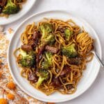 Beef and Broccoli Lo Mein Noodles Recipe