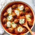 Herb Ricotta Meatballs in Marinara Sauce Recipe
