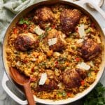 Dutch Oven Cajun Chicken and Rice with Lemon and Parmesan Recipe