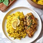 One Pot Lemon Herb Chicken and Rice Recipe