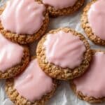 Strawberry Iced Oatmeal Cookies Recipe