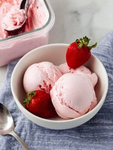 Strawberry Cottage Cheese Ice Cream with Ninja Creami Recipe