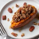 Pecan Pie Double Baked Sweet Potatoes Recipe