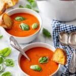 Creamy Roasted Tomato Basil Soup Recipe