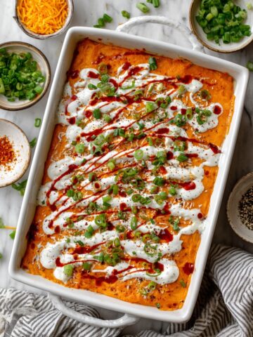 Creamy Buffalo Chicken Casserole (Keto & Whole30) Recipe
