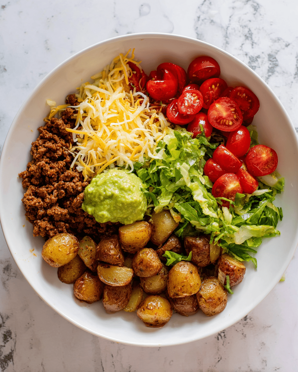 Crispy Potato Taco Bowls Recipe