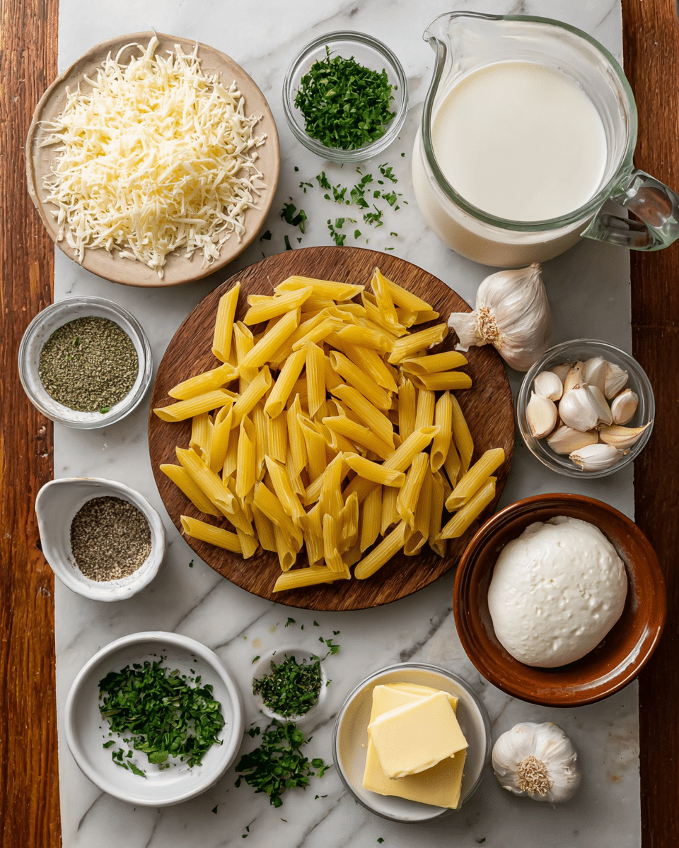 One Pot Creamy Garlic Pasta Recipe