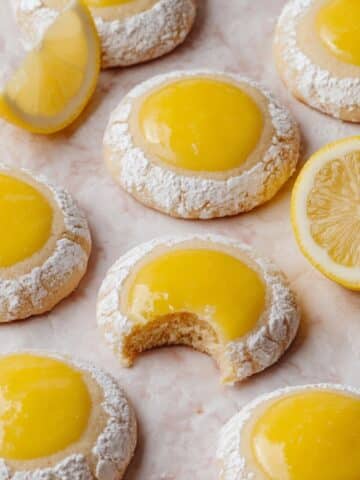 Lemon Curd Thumbprint Cookies Recipe