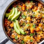 Southwest Sweet Potato, Black Bean, and Rice Skillet Recipe