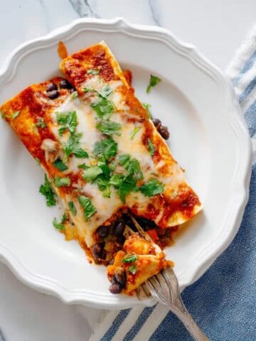 Veggie Black Bean Enchiladas Recipe
