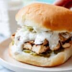 The Best White Barbecue Chicken Sandwich Recipe