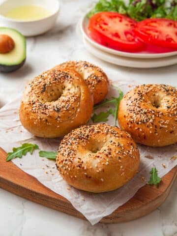 Air Fryer Greek Yogurt Bagels Recipe