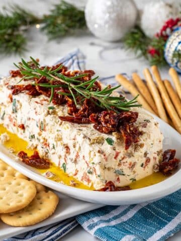 Italian Antipasto Cream Cheese Log Recipe