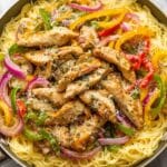 Chicken Scampi with Angel Hair Pasta and Creamy Parmesan Sauce Recipe