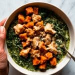 Crispy Buffalo Tofu with Caesar Salad Recipe