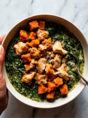 Crispy Buffalo Tofu with Caesar Salad Recipe