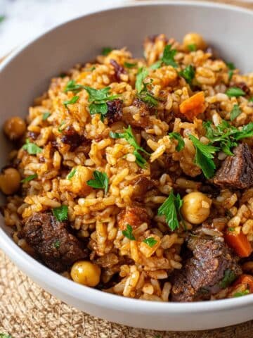 Beef Plov (Beef Rice Pilaf) Recipe