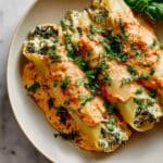 Creamy Low-Fat Turkey and Spinach Cannelloni Recipe