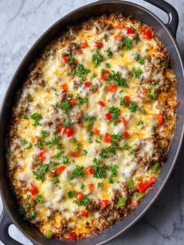 Philly Cheesesteak Casserole Recipe