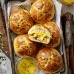 Breakfast Bombs with Cheddar, Eggs, and Sausage Recipe